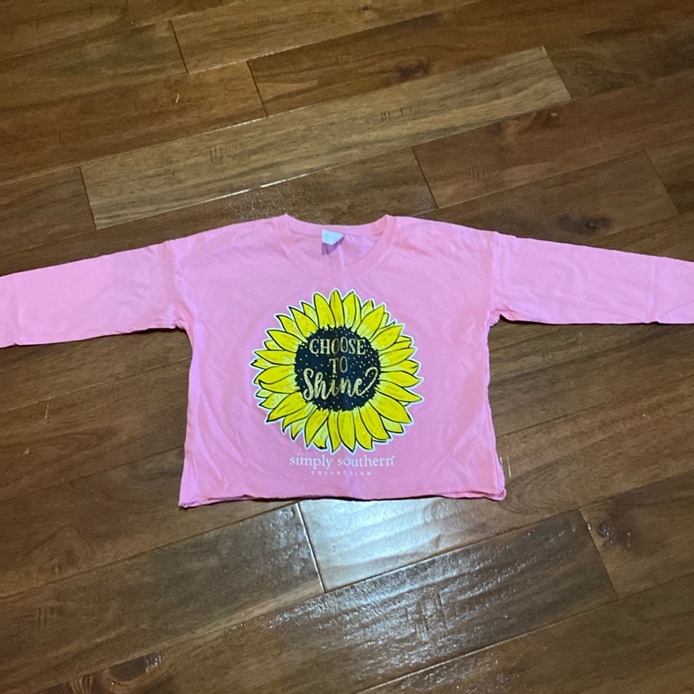 Cropped Simply Southern Long sleeve shirt